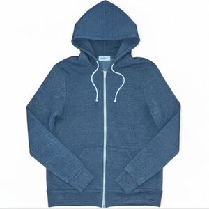 SoulCycle Medium Blue full-zip hoodie. Comes W/ Silver SoulCycle Tote NWOT